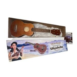 Mitchell Brand MU40NT Model Wooden Soprano Ukulele